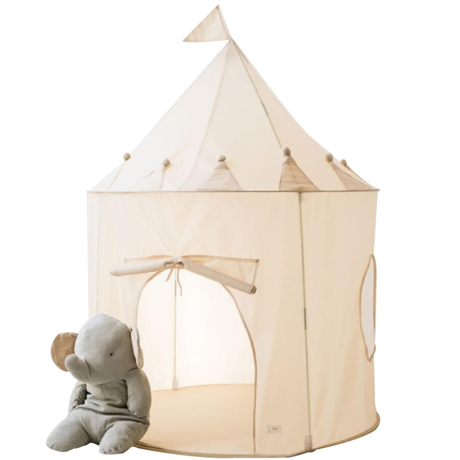 Photo 1 of 3 Sprouts Kids Play Tent - Sustainable Recycled Fabric – Fun Spacious Childs Playhouse for Indoor Games for Boys & Girls - Durable Fort Pop Up House for Toddlers & Children Age 3-10 - Beige