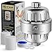 15 Stage Shower Water Filter Vitamin C - 2 Cartridge Included - Removes Chlorine, Impurities & Unpleasant Odors - Shower Filters - For Any Showerhead and Handheld Shower