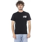 Cavalli Class Black Signature Logo Fashion T-Shirt-L for Mens, Large