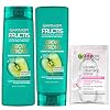 Garnier Haircare Fructis Shampoo and Conditioner Kit for Stronger Healthier Shinier Hair 12.5 Fl Oz Ea With Micellar…