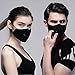 Anti Air Dust and Smoke Pollution Mask Washable PM2.5 Masks with Adjustable Straps, Air Filter Mask for Pollution Smoke Allergy Mask for Women Man Black (2 PCS Black)
