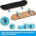 Gejoy 4 Pieces Mini Fingerboards Wooden Skateboard Finger Skateboard Wooden Finger Board Creative Fingertips Movement