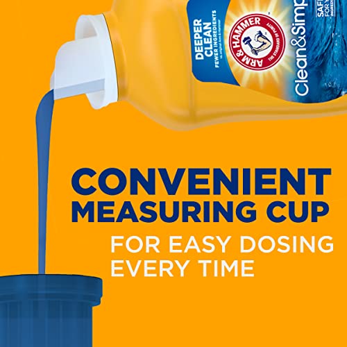 ARM & HAMMER CLEAN & SIMPLE, 77 LOADS LIQUID LAUNDRY DETERGENT, 100.5 FL OZ