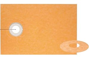 Schluter Kerdi Prefabricated Sloped Shower Tray - Waterproof, Ready to Tile - Lightweight Polystyrene, 38" Length, 60" Width, Off-Center Outlet Position - KST965/1525S