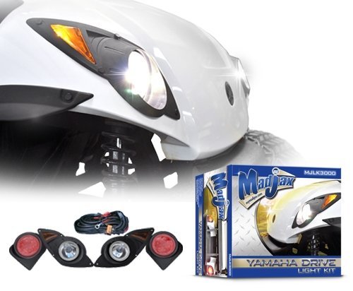 Madjax 02-015 Yamaha Drive Golf Cart Led Light Kit Headlights + Tail + Harness