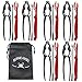 Seafood CrackersTools Nutcrackers Set, Crab Nut Lobster Crackers Tools and Forks Set Including 6 Crab Crackers, 6 Lobster Shellers and 6 Forks
