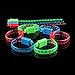 Acmee LED Light Up Flashing Adjustable Bracelets 12 Pack.Great for Parties, Weddings, Birthdays and More. Super Safety Multicolor Bracelet