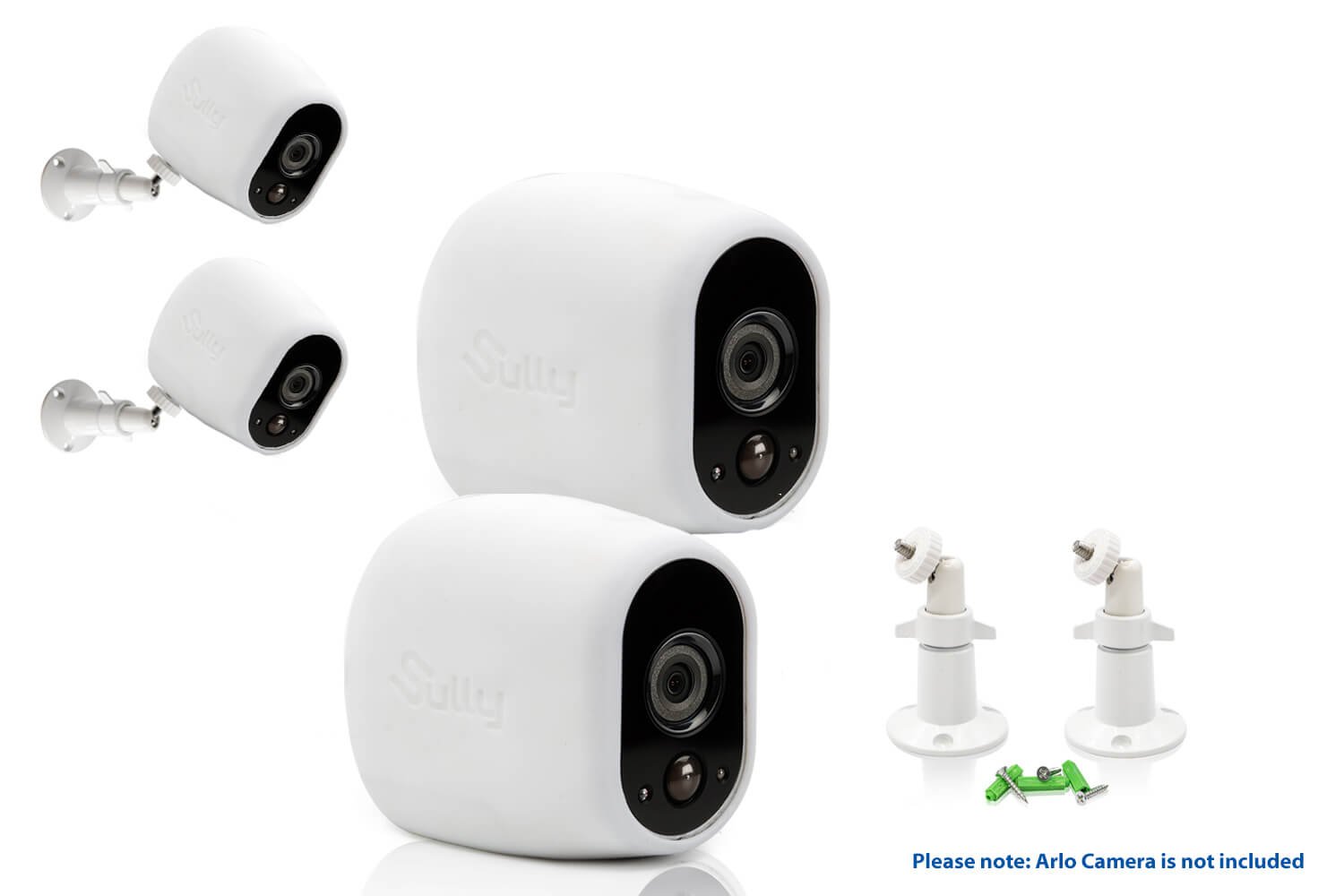 Accessories Kit for Arlo HD Camera w/ (2pcs White) Arlo HD Skins and