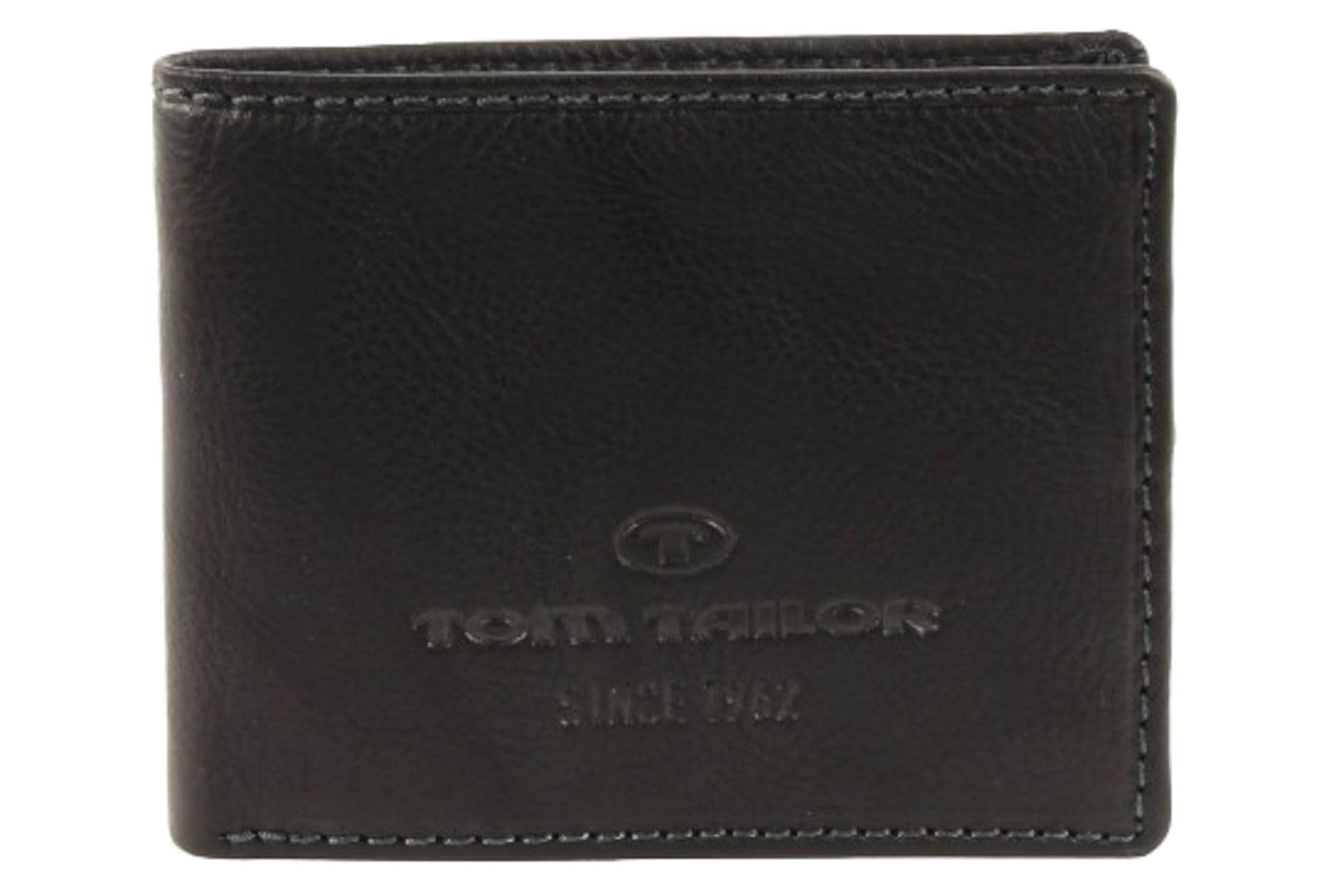 Tom Tailor Acc LARY Börse klein, Black - Schwarz (schwarz 60), 11x9x2 cm (B x H x T)