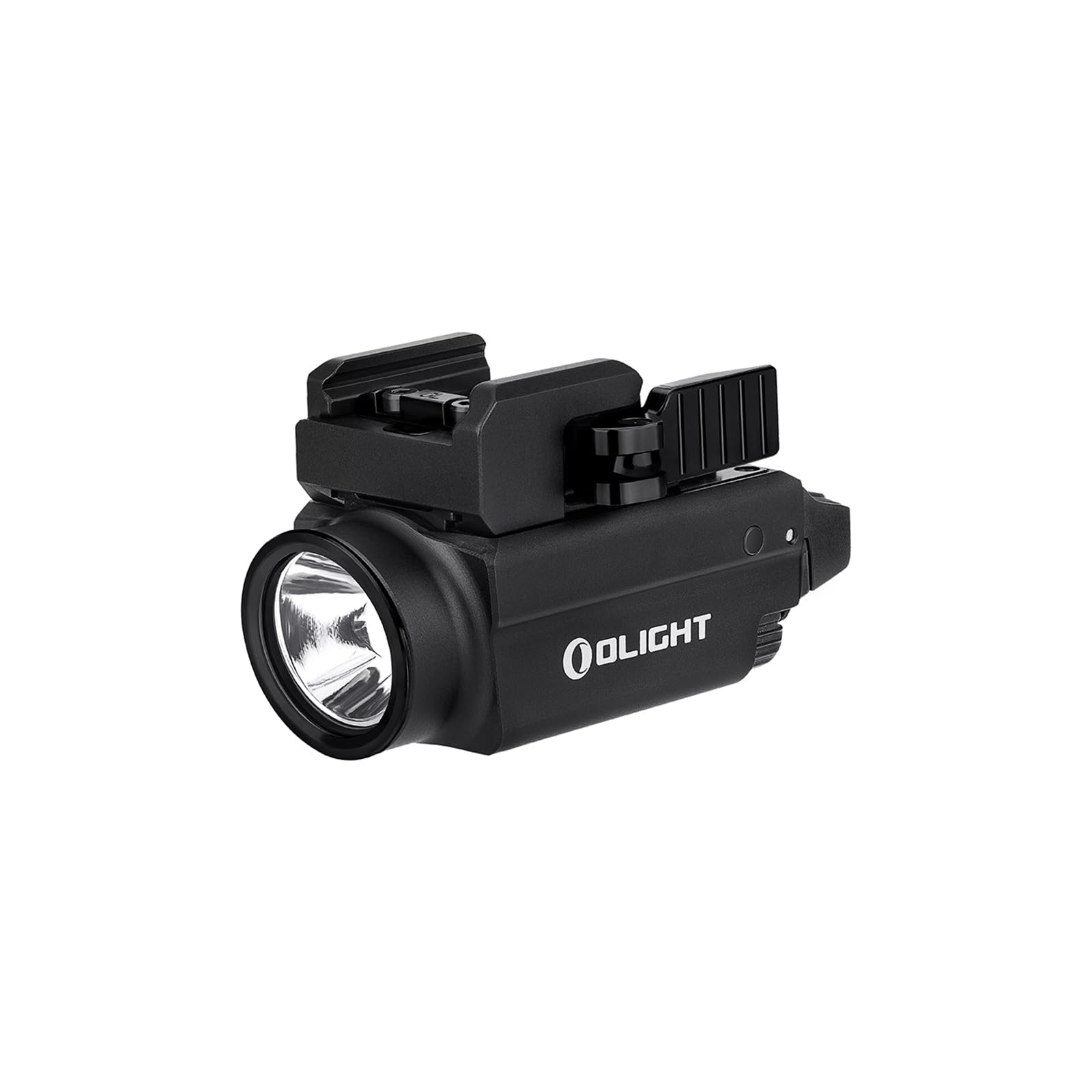 OLIGHT Baldr S 800 Lumens Magnetic USB Rechargeable Tactical Flashlight with Green Light and White LED Combo, Compact Mount Torch with Adjustable Rail - Black