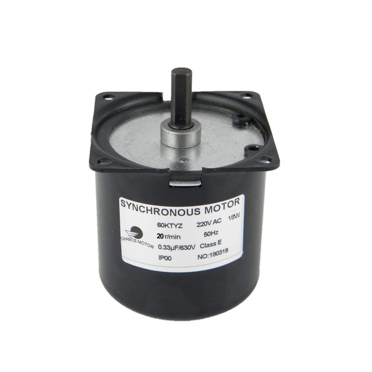 60KTYZ Synchronous Motor AC 220V 20RPM CW/CCW 18W For Machinery High Torque Motor — image 1