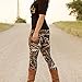 Gillberry Fashion Women Skinny Printed Stretchy Pants Leggings Christmas Clothes (S, Black B)