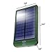 2600mAh Portable Solar Phone Charger and External Battery Pack with 1.5A USB Charging Port by ReVIVE - Works with Samsung Galaxy S8, iPhone 7, HTC One M9, Motorola Droid Turbo, & More USB Devices
