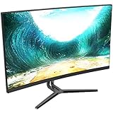VIOTEK NB24CB 24-Inch LED Curved Monitor with Speakers, Bezel-Less Display, 75Hz 1080P Full-HD FreeSync VGA HDMI VESA - Xbox Ready (Black)