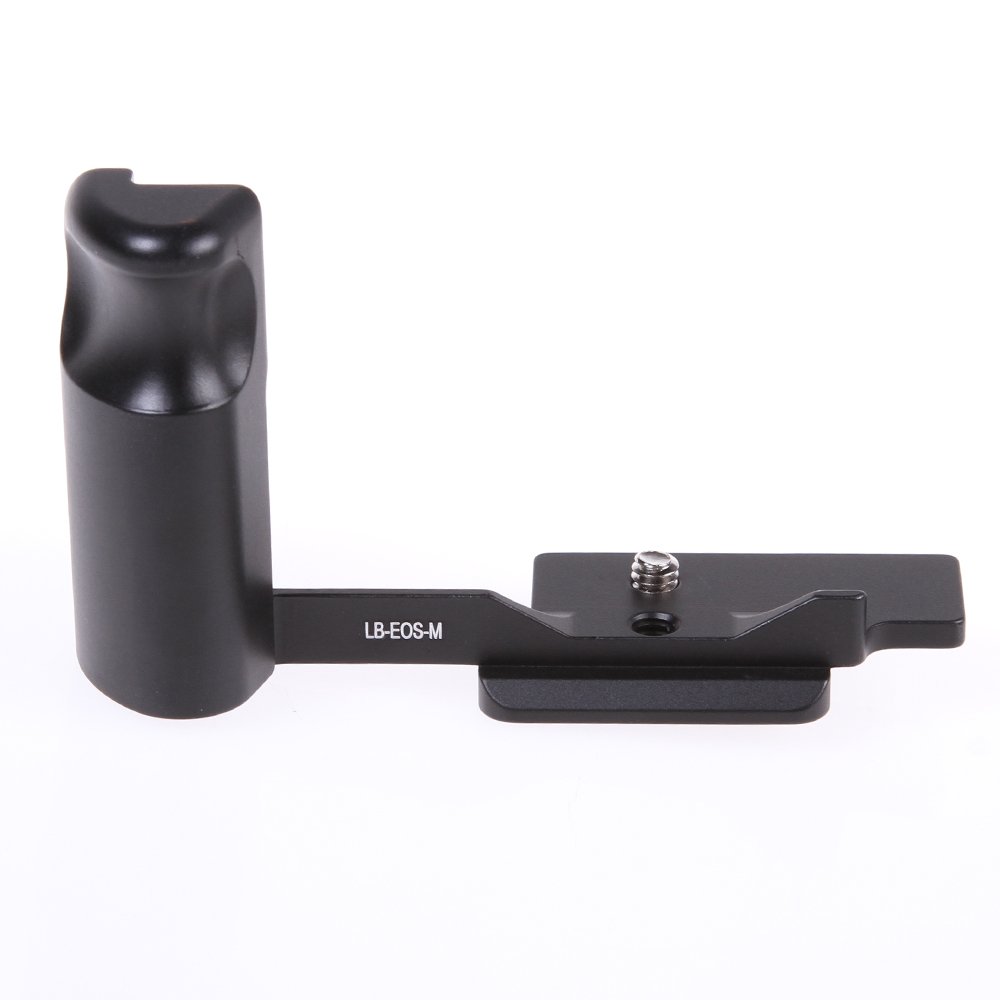 FOTGA Quick Release Vertical L Plate Bracket Hand Grip for Canon Eos-m, Compatible with Camera & Cellphone, Black (Camera Accessory, Tripod Mounting)