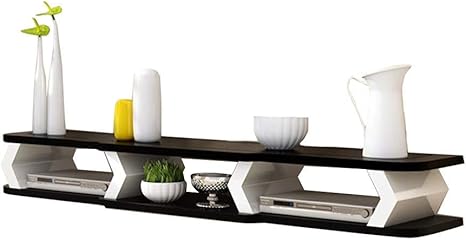 Amazon Com Zjnhl Household Necessities Set Of Box Stand Wall Mount Set Up Box Wall Mount Stand Wall Mount For Set Top Box Creative Tv Background Wall Decoration Shelf Partition Rack Kitchen Dining