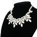 Fit&Wit Rhinestone Crystal Statement Fashion Necklace Chunky Jewelry Choker Collar for Women Girls