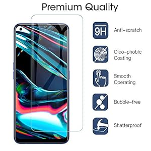 GEEMEE Pellicola Vetro Temperato+Fotocamera Vetro temperato per OPPO Realme 7 Pro,【2 Pack +2 Pack 】 9H Protezione… - immagine 3
