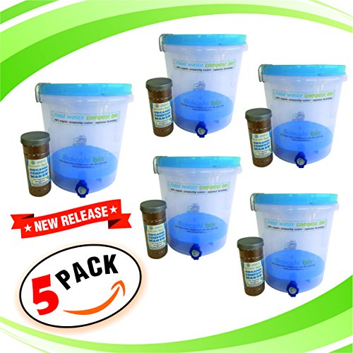 Buy Bokashi Compost Bin (Set Of Five 15 Ltrs Bins)Indoor Compost Bin