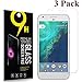 Yonisun Google Pixel Screen Protector, 9H Hardness Shatter Proof Easy to Install Tempered Glass - 3 Piece