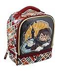 Harry Potter Girls Boys Soft Dual Compartment Lunch Box (Red/Multi)