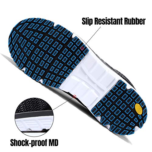 LARNMERN Safety Shoes Steel Toe Men ESD Lightweight NonSlip Work Indestructible Sneakers