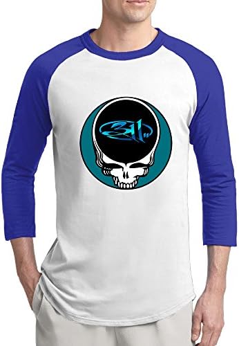 ReBorn 311 Skull Alternative Men Baseball Raglan T-shirt RoyalBlue L