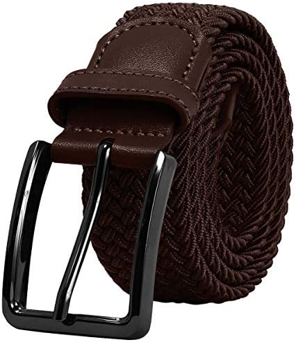 Falari Men Women Multicolored Elastic Stretch Braided Belt Canvas