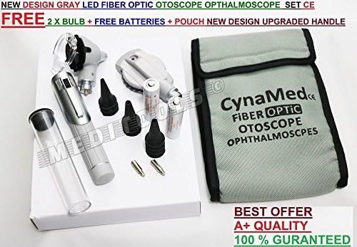 NEW 3.2V Bright White LED OTOSCOPE SET includes DISPOSABLE SPECULA SPECULA SET + 2 FREE REPLACEMENT BULBS + 2 FREE BATTERIES