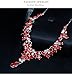 LOVFASH Bridal Austrian Crystal Necklace and Earrings Jewelry Set Gifts fit with Wedding Dress
