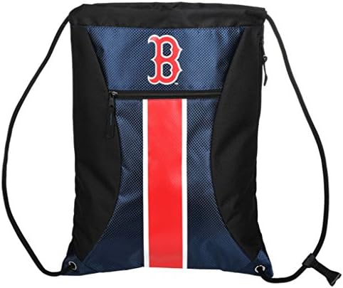 Official Major League Baseball Fan Shop MLB Team Drawstring Backpack. Premium Quality with Sternum Cord Clip (Boston Red Sox)