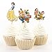 Betop House 24pcs Snow White and Seven Dwarfs Themed Party Decorative Cupcake Topper