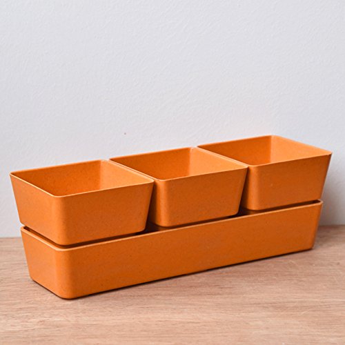 Compare Price rectangular plastic plant pots on