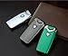 Jobon Double Arc One Second Fast Cigarette Lighter ZB-390 (Fashion Gorgeous Bright) USB Rechargeable Windproof Flameless with Gift Box (Ice Black)