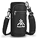 Fnova Water Bottle Carrier, 40 oz Water Bottle Pouch with Adjustable Shoulder Strap for 40 oz Hydro Flask Bottles, Protective Bottle Holder w/2 Pockets Fits Cell Phone, Keys or Any Credit Card