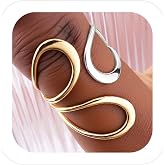 CSIYANJRY99 Gold Rings for Women Non Tarnish Adjustable Thumb Ring for Women Finger Ring Chunky Gold Silver Rings Anillos Para Mujer Stainless Steel New Year Anniversary Birthday Jewelry