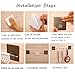 Crystallove Metal Towel Rail and Kitchen Utensils Traceless Hook Rack with Adjustable 6 Hooks (Style 1)
