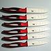 GAOGAO Kitchen Bar Ceramic Steak Knife Super Sharp Knifes 6 Pcs Kitchenware