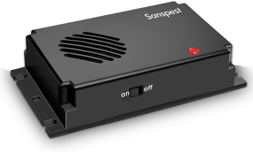 Sanspest Under Hood Animal Repeller, Rodent Repellent For Cars, Battery