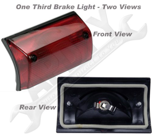APDTY 034345 Third 3rd Center Mount Brake Light / Lamp Assembly Fits 2003-2005 Dodge Sprinter 2500 and 3500 Except High Roof Models (Replaces 5124473AA, 5124473AB)