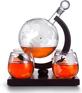 didatecar - Juego de decantador de Whisky con dispensador de Botella de