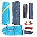 WEANAS Professional Backpacking Tent 2 3 4 Person 3 Season Weatherproof Double Layer Large Space Aluminum Rod for Outdoor Family Camping Hunting Hiking Adventure Travel (Extra Size Azure, 3-4 Person)