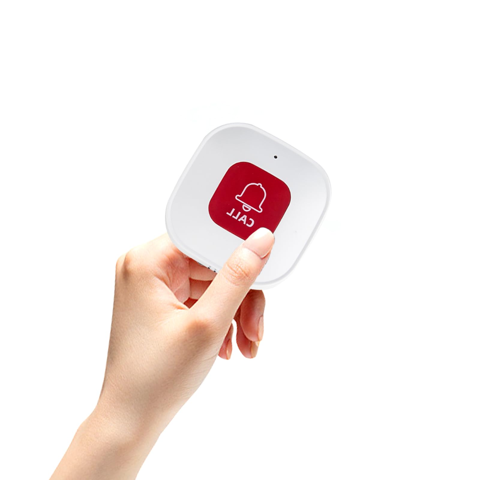 Chatthen Caregiver Pager SOS Call Button Nurse Call Alert, Restaurant Calling Pager, Wireless Remote Control 433Mhz/1527 Learning Code 70m Signal Range（Need to Be Paired with Receiver to Work）