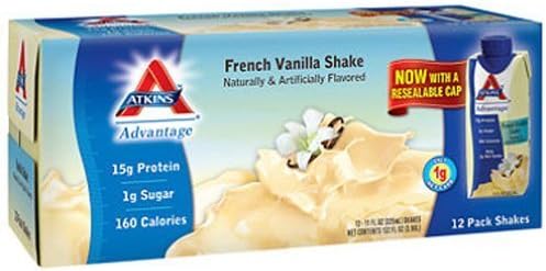 SCS Atkins?AdvantageTM French Vanilla Shake - 11 Fl. Oz. - 12 Ct. by Deep Discount Center