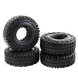 LAFEINA 4PCS 114mm Off Crawler Car Tires Rubber Tyre for 1/10 RC Crawler Car Axial SCX10 RC4WD D90 1.9 Inch Wheels