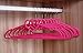 LUXEHOME Non-Slip ABS Environmental Flocking Velvet Hangers,Love Shape,Space Saving, Perfect for Kids/Adult Clothes,Set of 10 (Pink)