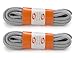 OrthoStep Round Athletic Gray 54 inch Shoelaces 2 Pair Pack