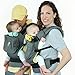 TwinGo Carrier Original Model (Grey, Green & Yellow) - Fully Adjustable Twin Baby Carrier and Separates into 2 Single Carriers for Men, Woman, Twins and Babies 10-45 lbs, Size XS-XXL