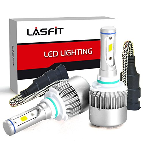 LASFIT H10/9140/9145 LED Fog Light Bulbs Kits-Flip COB Chips-60W 7600LM 6000K (Pack of 2)