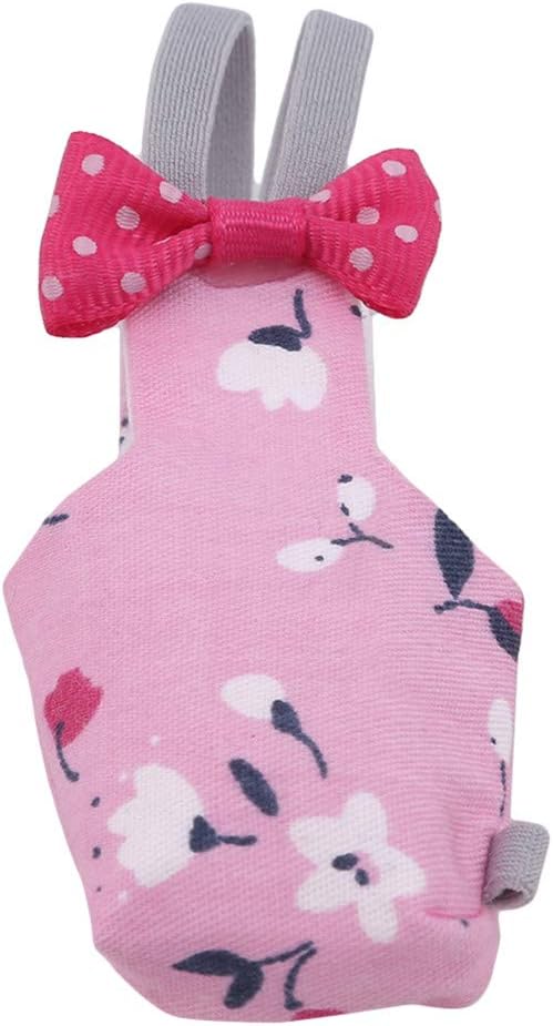 INSEET Bird Parrot Diaper Flight Suit Nappy Clothes Creative Bird Clothes for Cockatiel Macaw Parakeet(Girls Pink S,size 1)